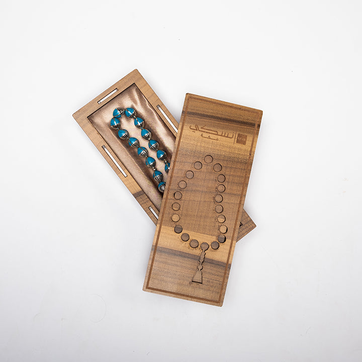 Firozi Silver Prayer Beads