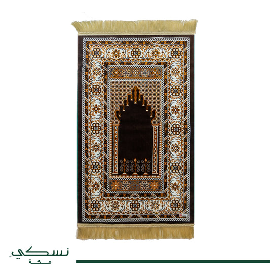 سجادة صلاة الفسيفساء بني