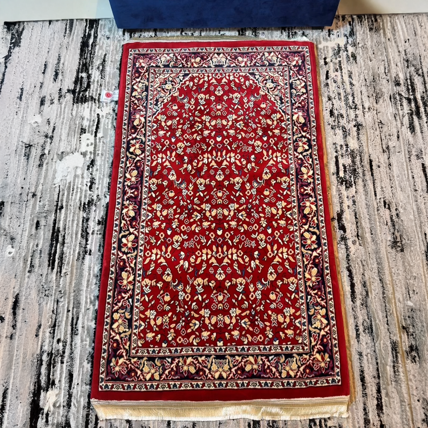 Al Haram Memory Foam Prayer Mat Red