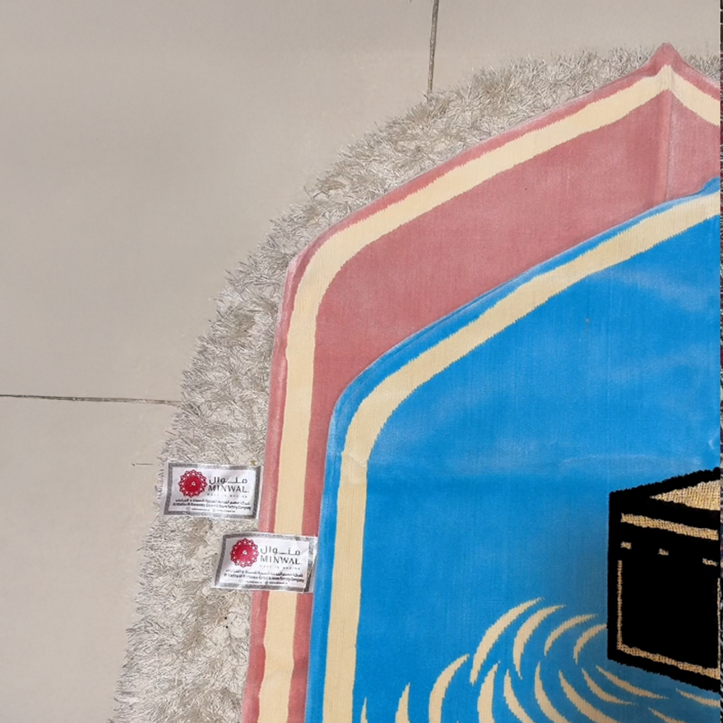سجادة الكعبة الحديثة المقوسة وردي