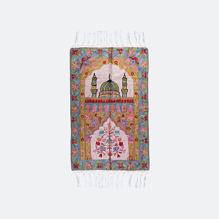 سجادة صلاة كشميري المطرزة - تصميم المسجد النبوي 13