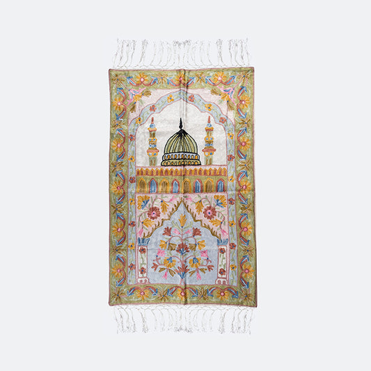سجادة صلاة كشميري المطرزة - تصميم المسجد النبوي 2