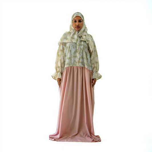 Prayer Dress Al Mochajar Peachy  Pink