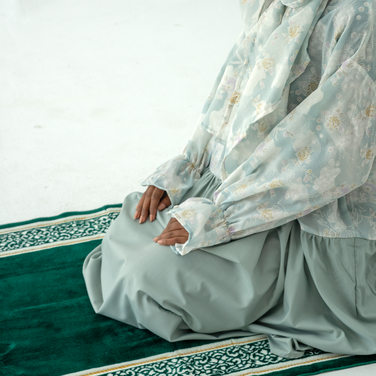 Prayer Dress Al Mochajar Sky Blue