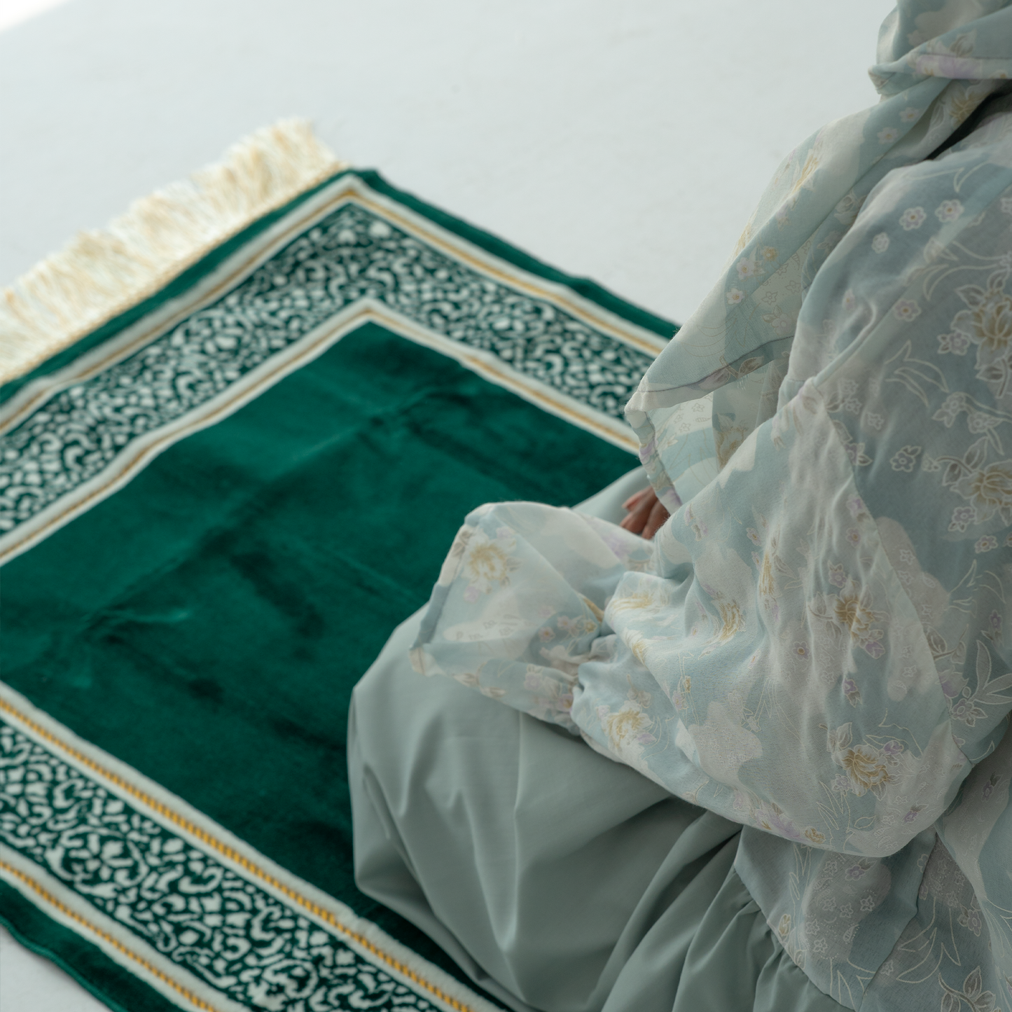 Prayer Dress Al Mochajar Sky Blue