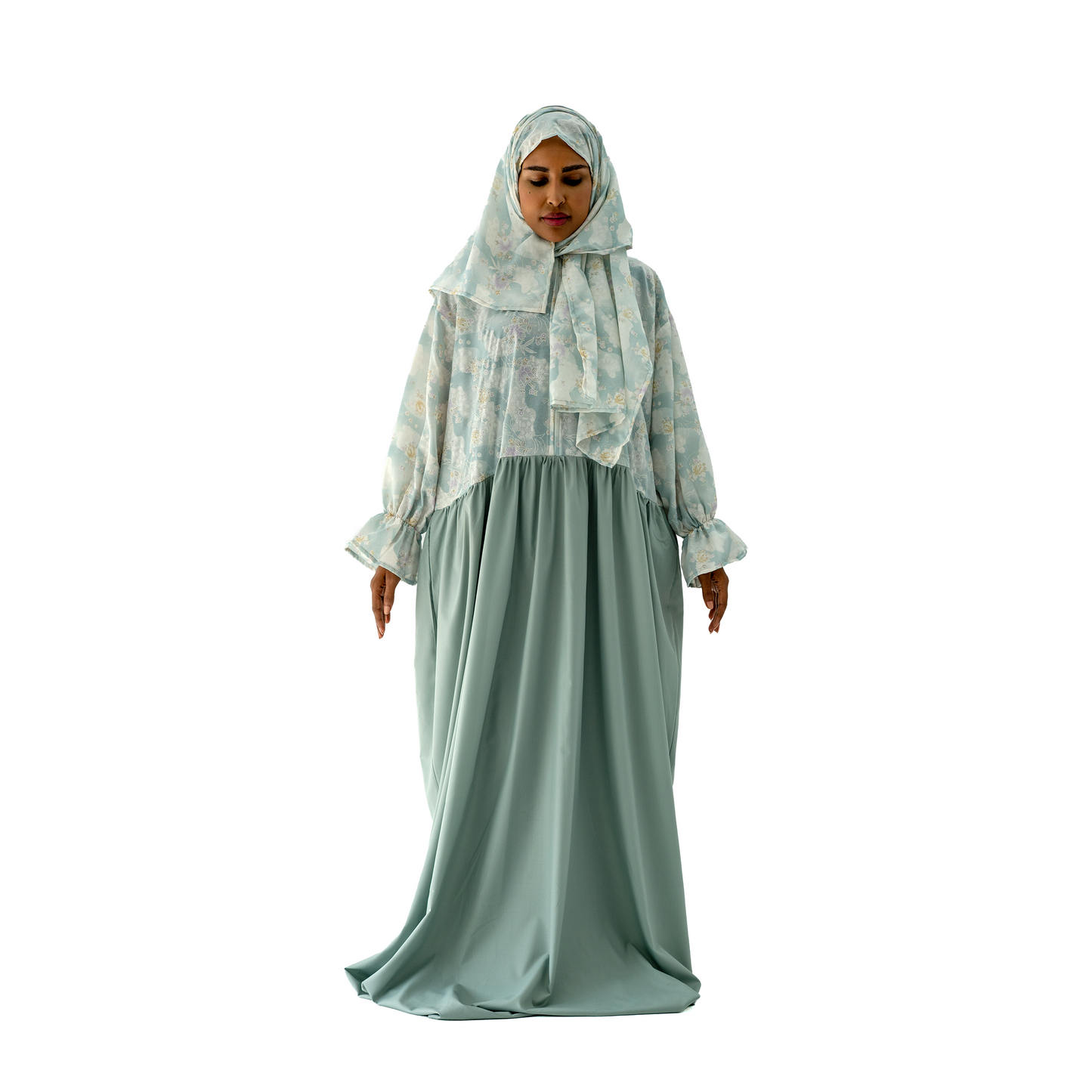 Prayer Dress Al Mochajar Sky Blue