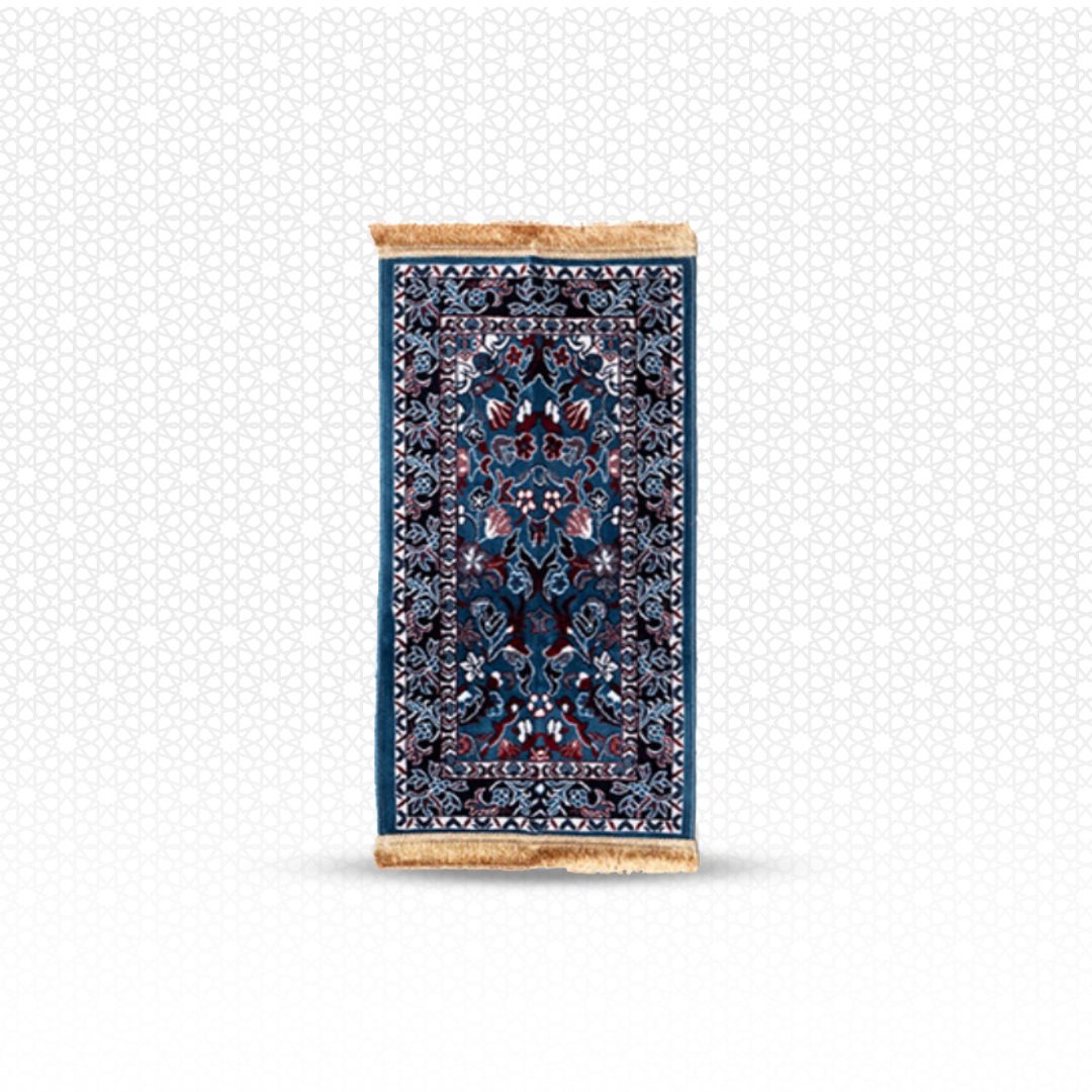 Al Haram Kids Prayer Mat Petroleum Blue