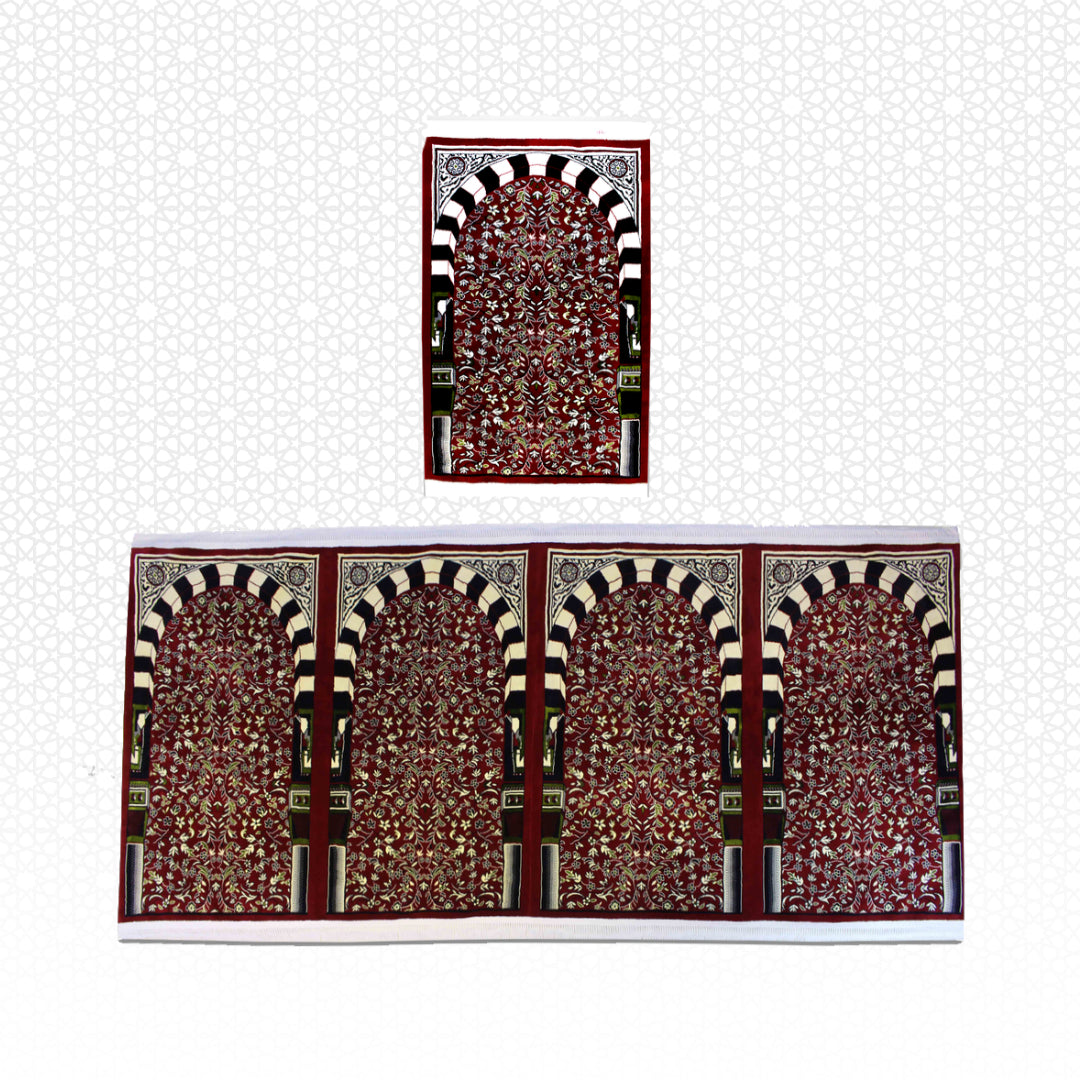 Al Rwadha Al Sharifa Musalla Set Red