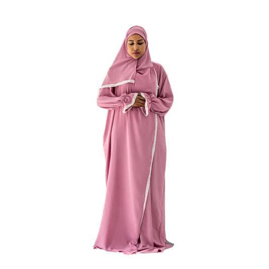 Open Prayer Dress Pink