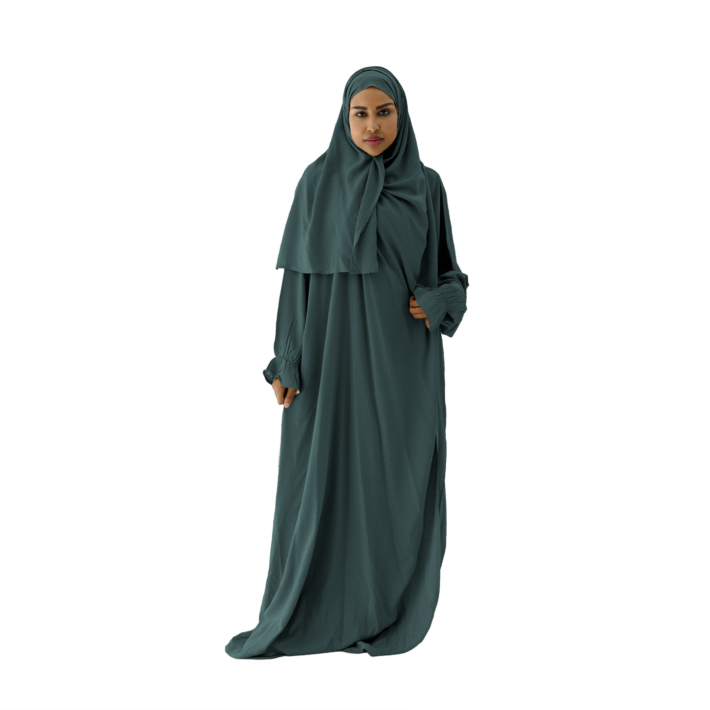 Dotted Prayer Dress Green