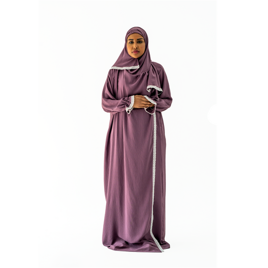 Open Prayer Dress Purple