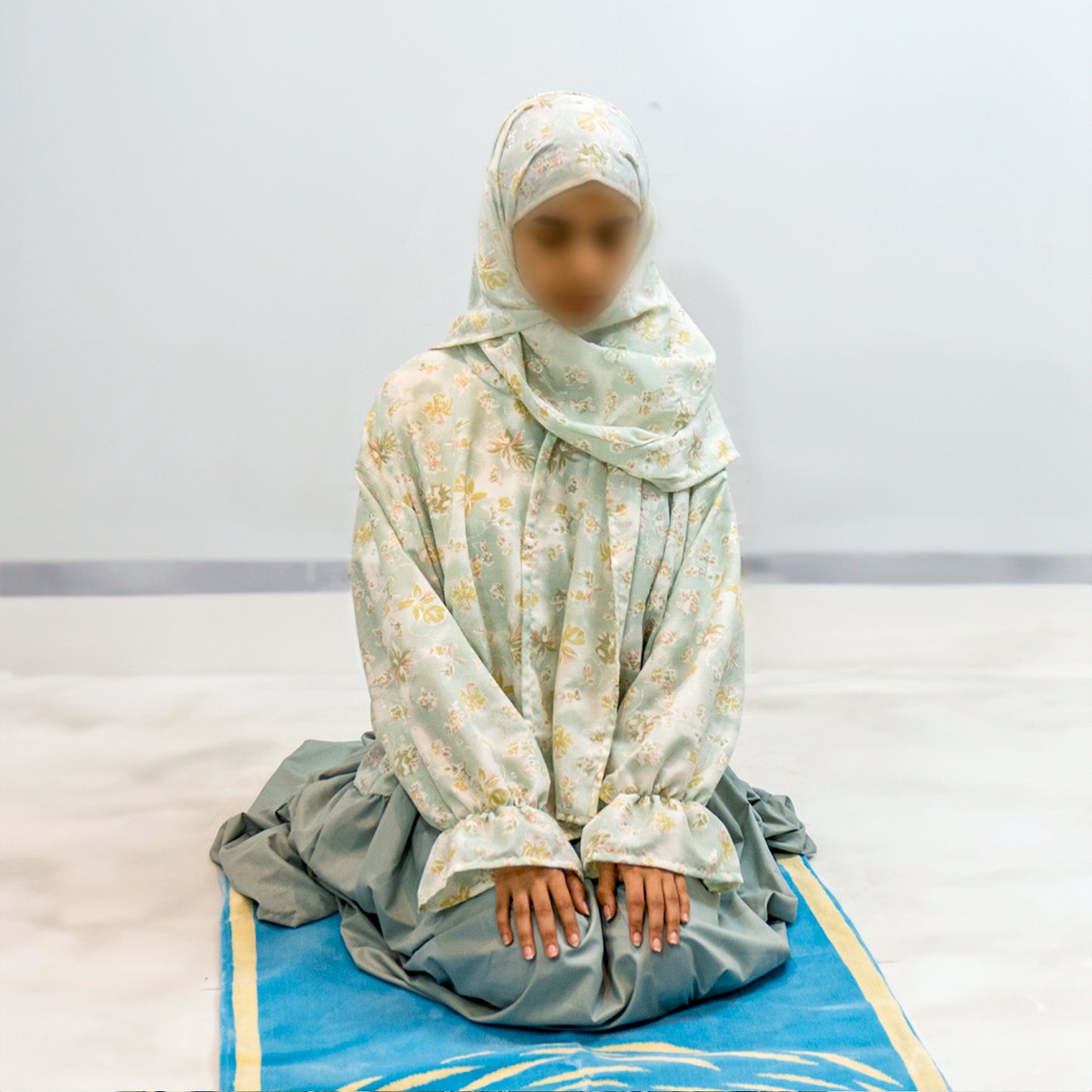 Prayer Dress Al Mochajar Sky Blue