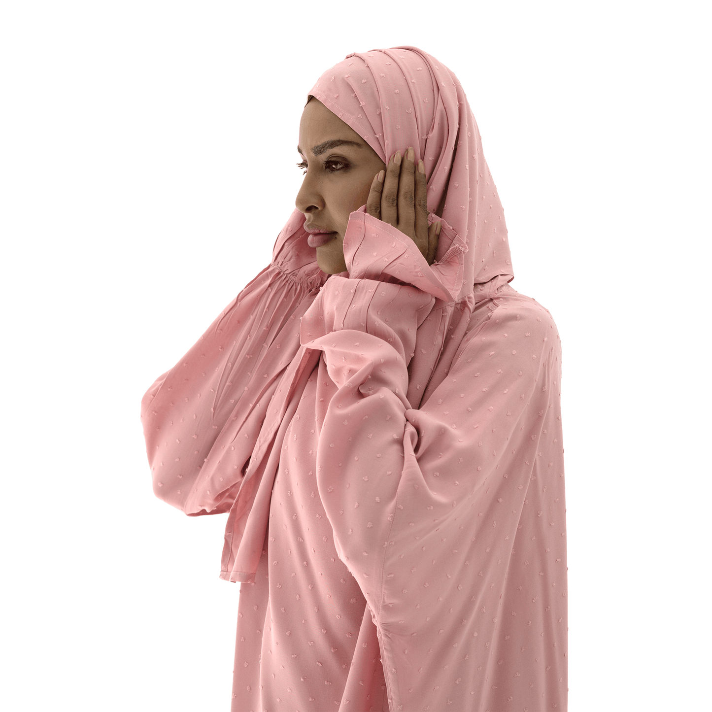 Dotted Prayer Dress Pink - Nusuki SA