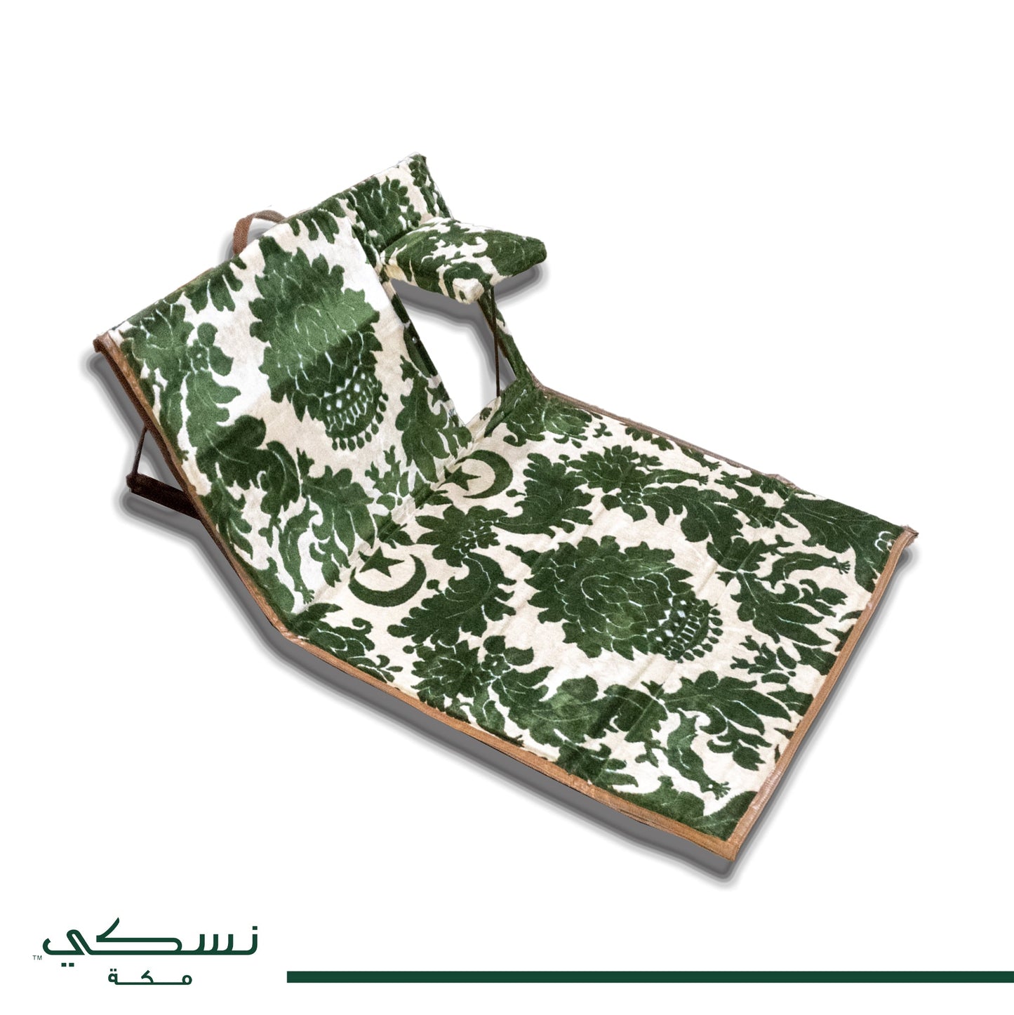 Floor Mattress With Backrest and arm rest For Trips And Camping Green - Nusuki SA