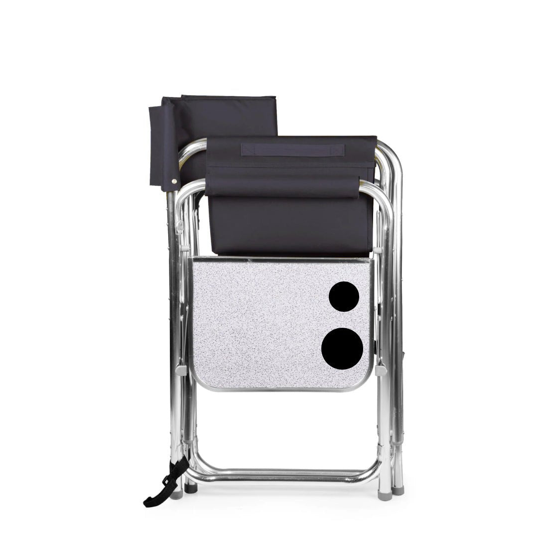 Foldable Chair with Side Table Black - Nusuki SA