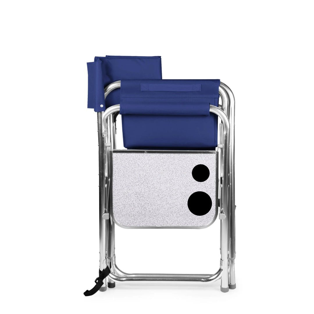 Foldable Chair with Side Table Blue - Nusuki SA