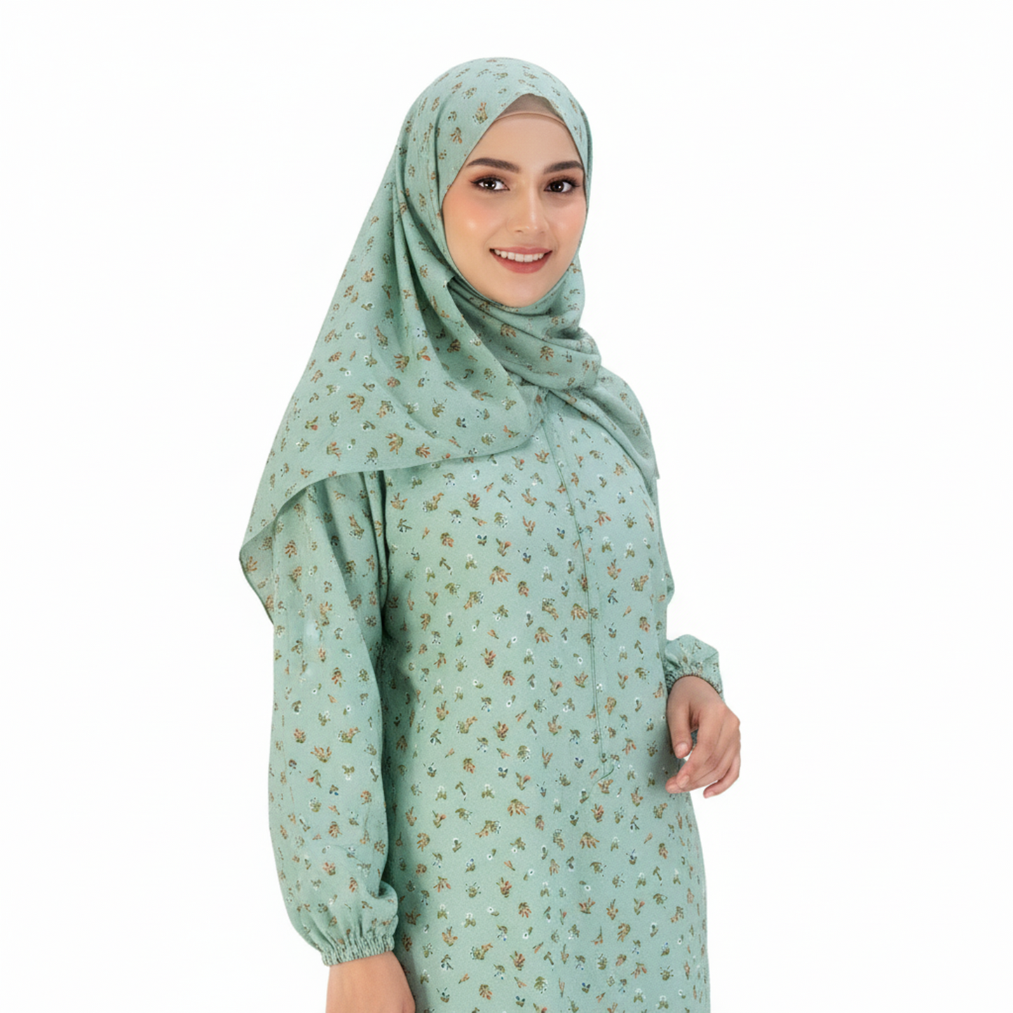 Prayer Dress for girls - mochajar Green