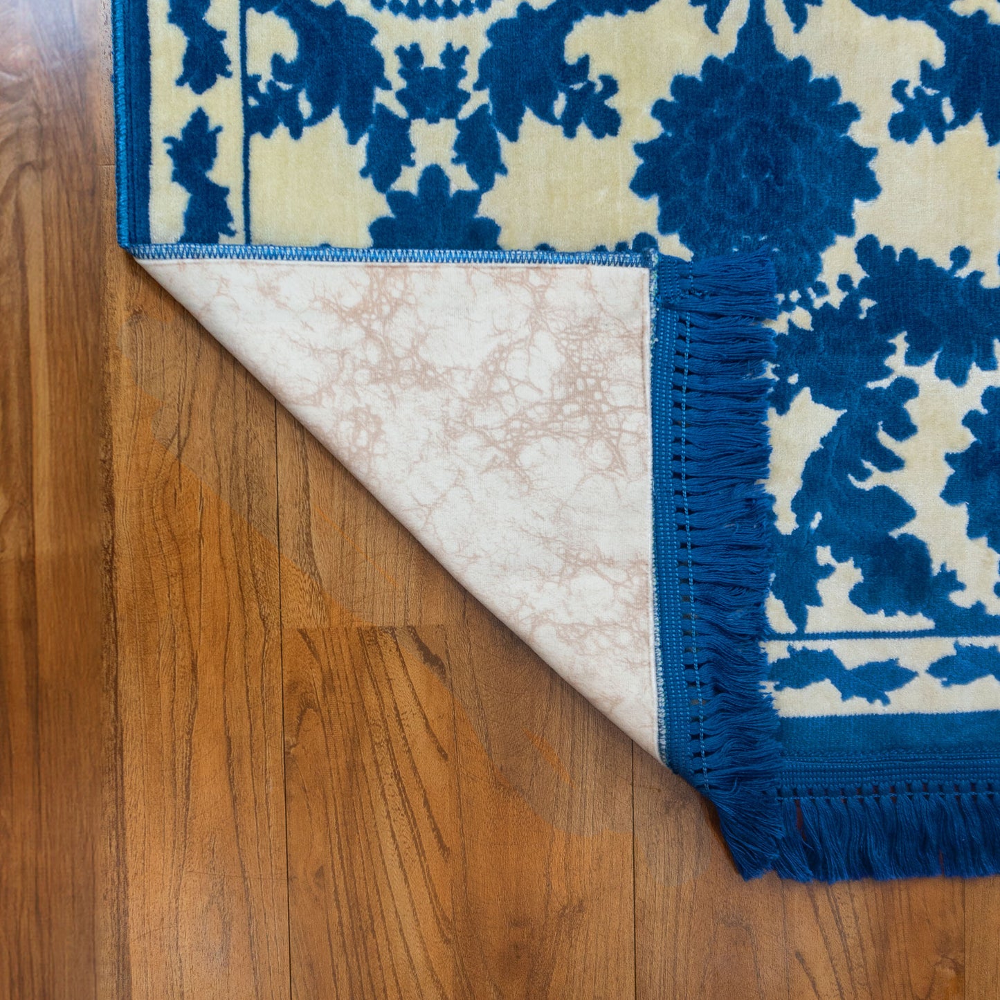 Al Turath Padded Prayer Mat Blue with Handbag