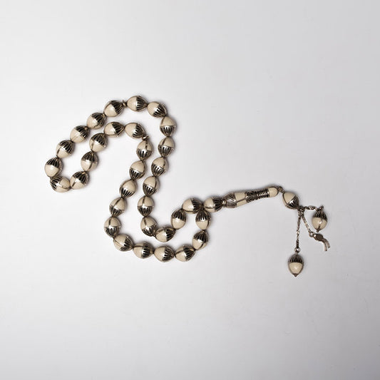 Ivory Silver Prayer Beads