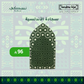 Al Andalusia Padded Prayer Mat Dark Green with Handbag