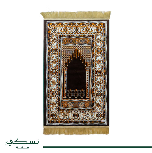 سجادة صلاة الفسيفساء بني