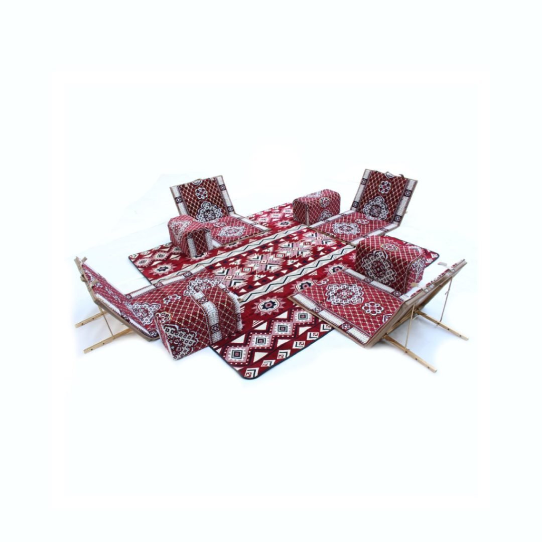 4 Pieces of Backrest Set and Carpet for Travel and Road Trips - Nusuki SA