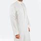 Modern Embroidery Thobe Zipper - Off White