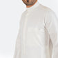 Modern Embroidery Thobe Zipper - Off White