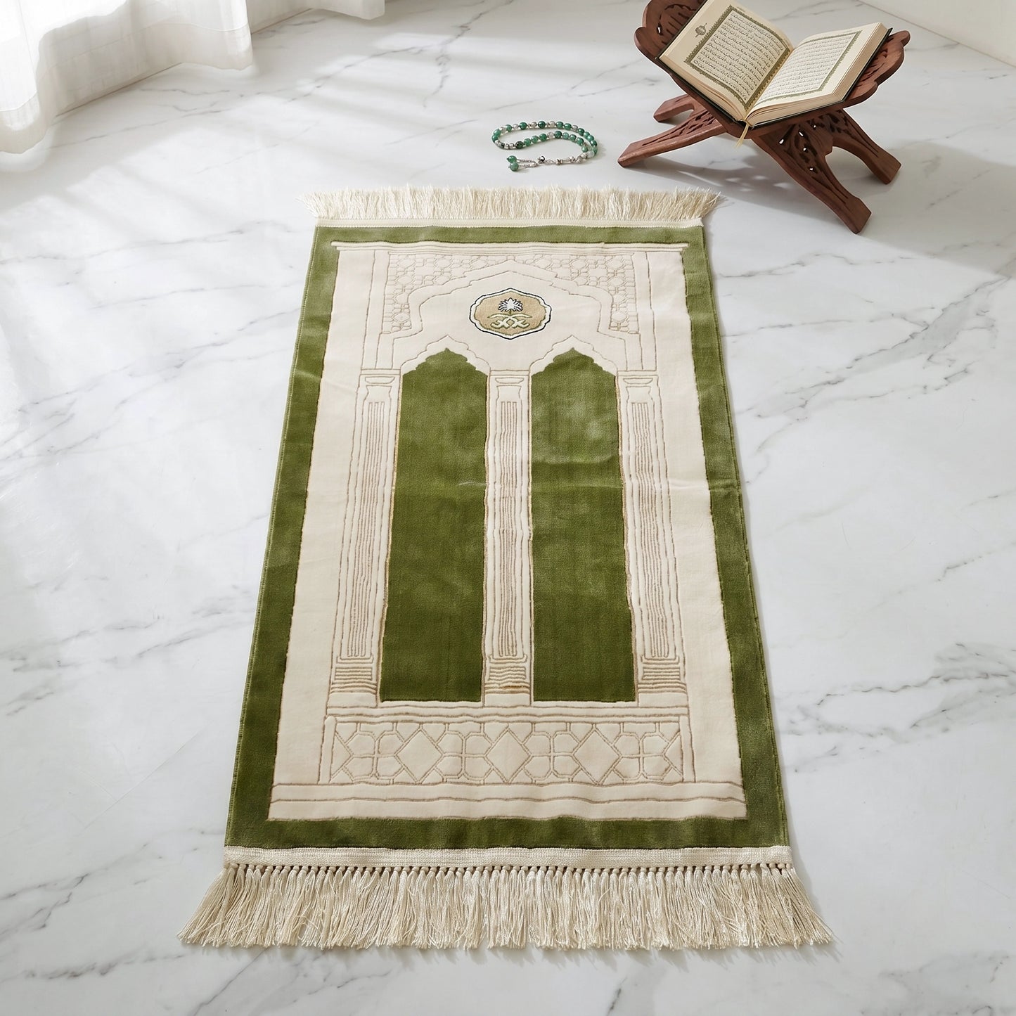 AL-Miqat Prayer Mat with Handbag