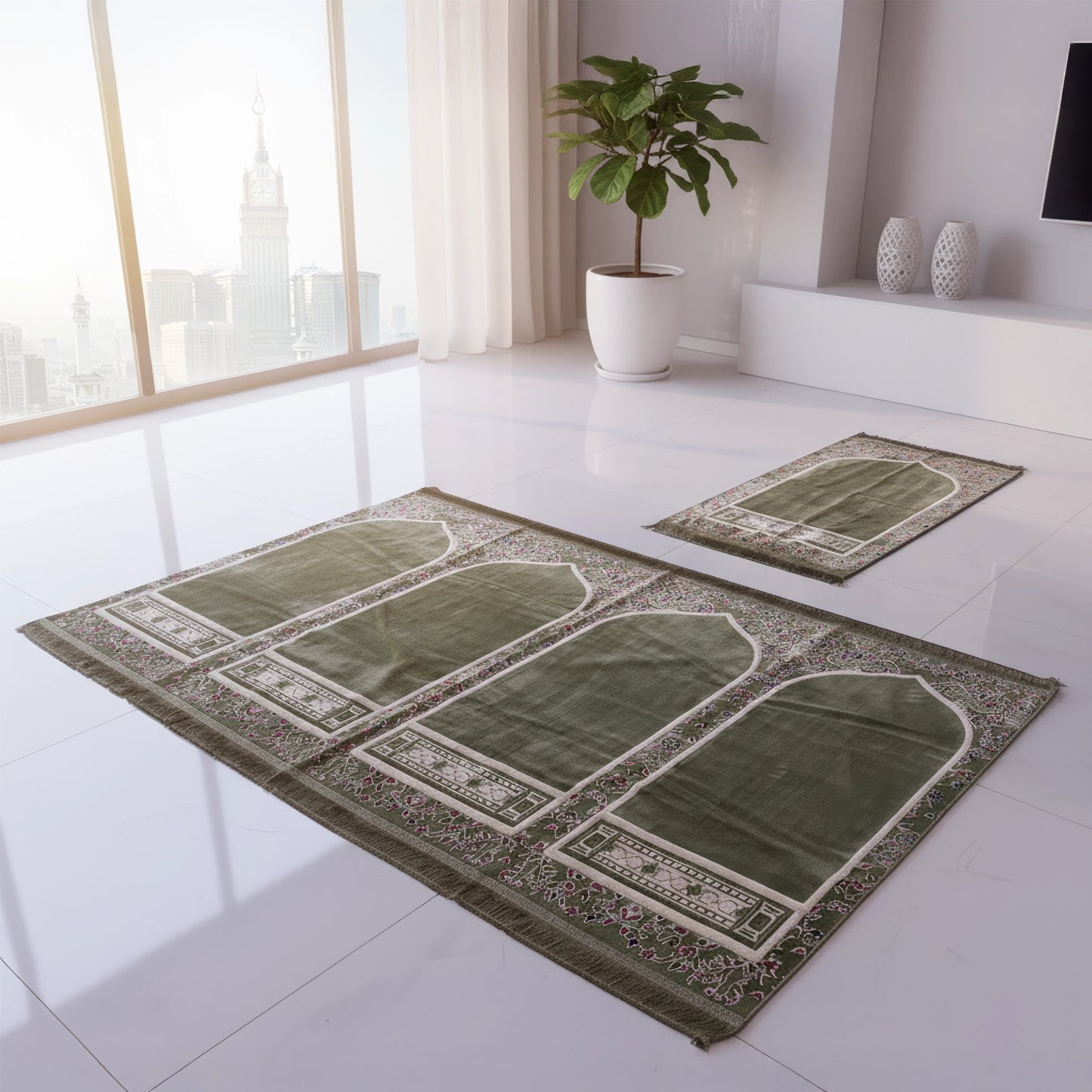 مصلى الإمام الجماعي - لون أخضر 