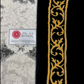 Black Stone Padded Prayer Mat Arched with Hand Bag
