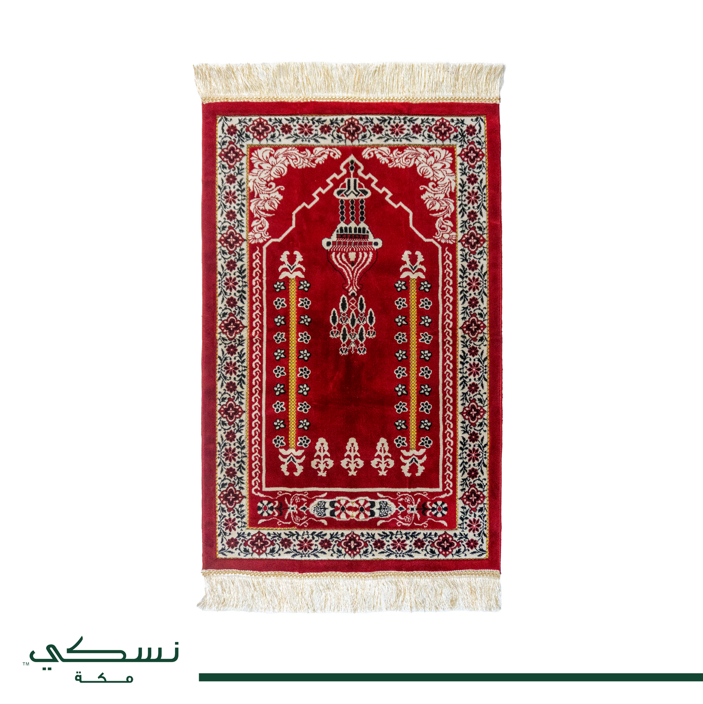 سجادة صلاة كلاسيكية - لون أحمر