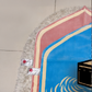 سجادة الكعبة الحديثة المقوسة أزرق سماوي