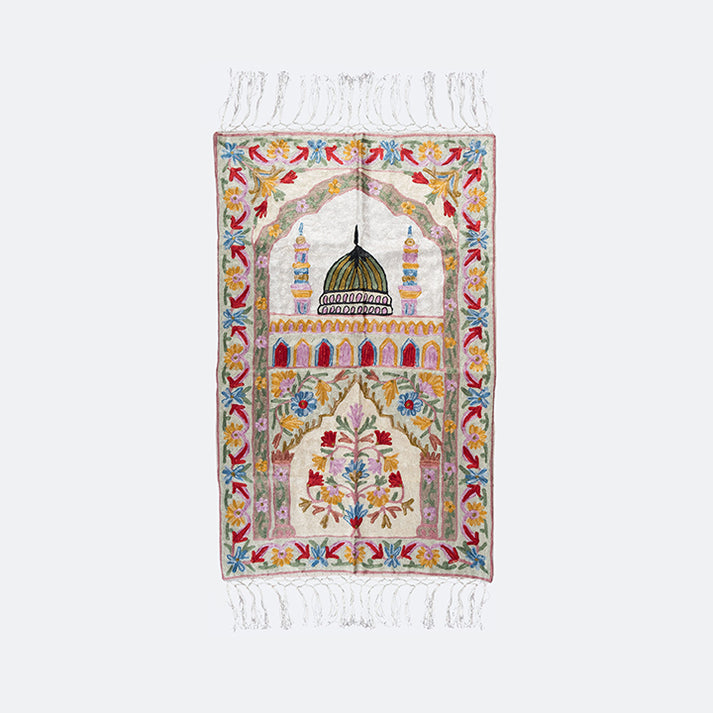Kashmir Embroidered Prayer MatMadinah Design 3 Nusuki SA