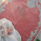Minwal Modern Padded Prayer Mat Arched Pink with Handbag