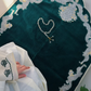 Minwal Modern Padded Prayer Mat Arched Green with Handbag