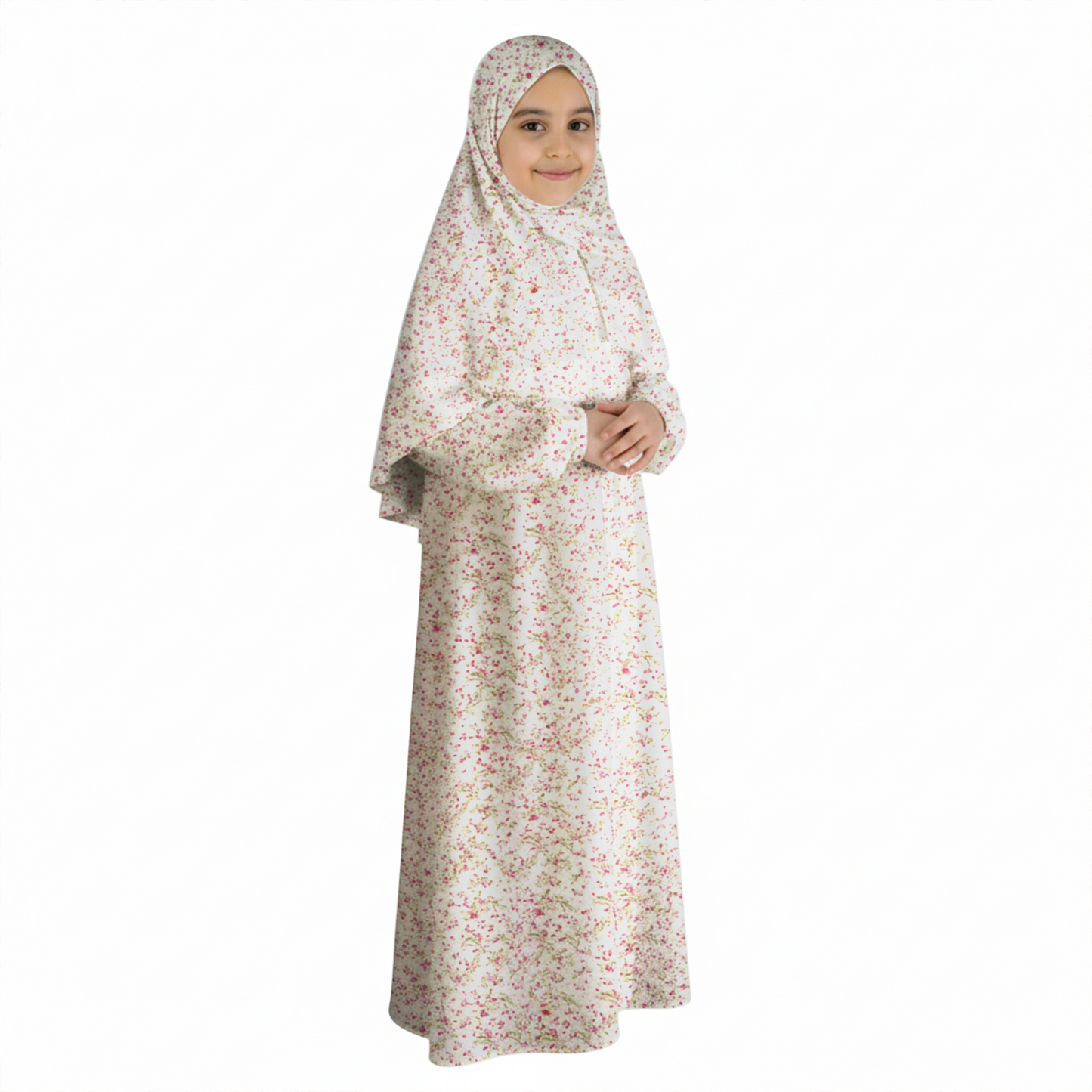 Prayer Dress for girls - mochajar  white