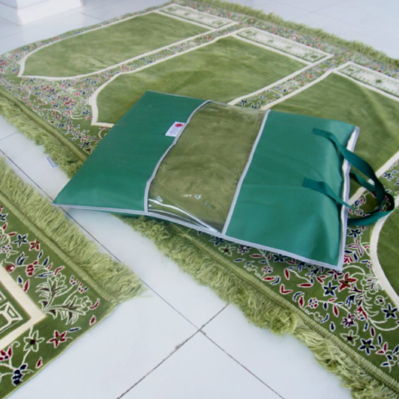 Portable Al Imam Musalla Mat Green
