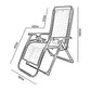 Outdoor Lounges Chair Foldable Brown