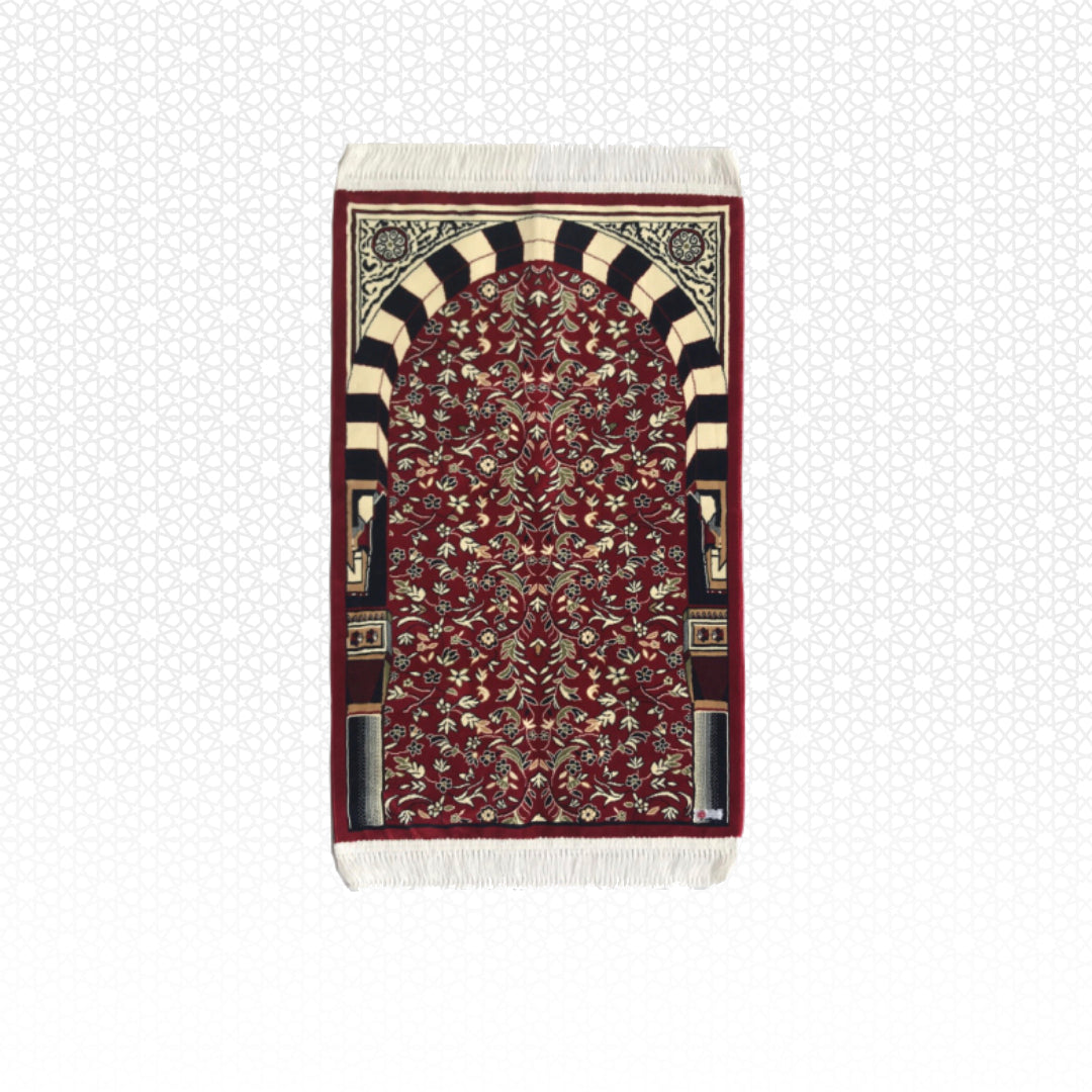 Al Rawda Al Sharifah Prayer Mat Red