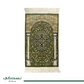 Rawdat Al Zahideen Prayer Mat Green with Handbag