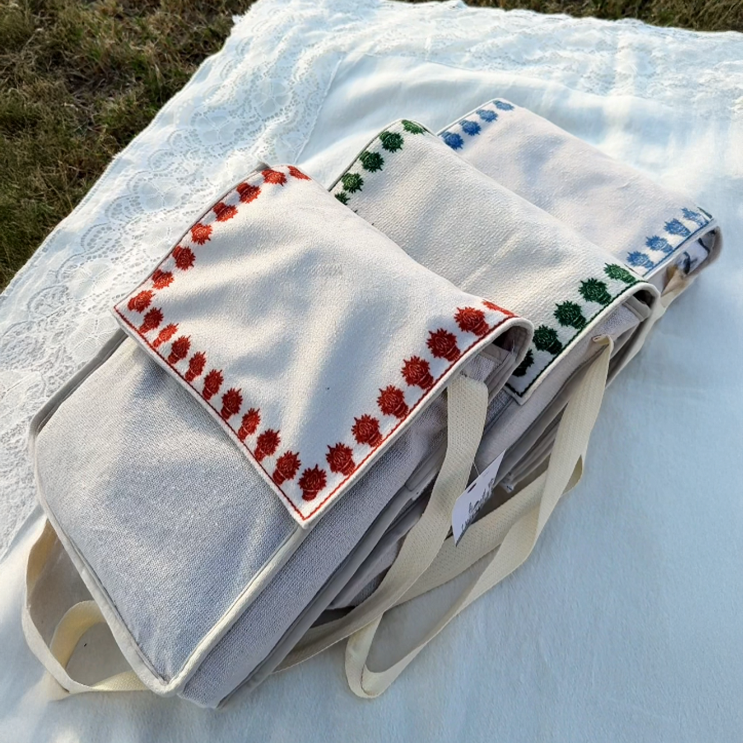 Al Turath Padded Prayer Mat Brown with Handbag