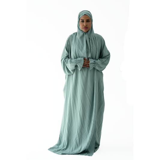 شرشف صلاة منقط لون أزرق