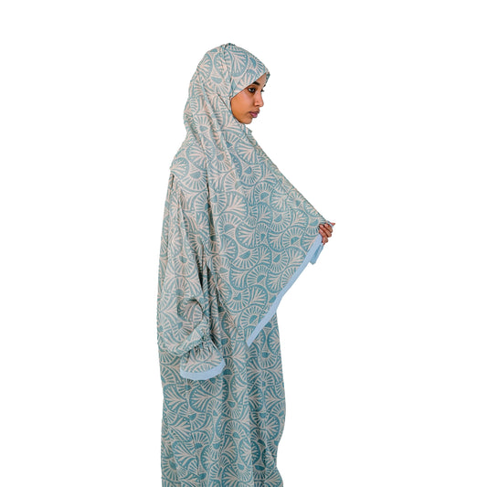 شرشف صلاة سدرة المنتهى - لون أزرق فاتح