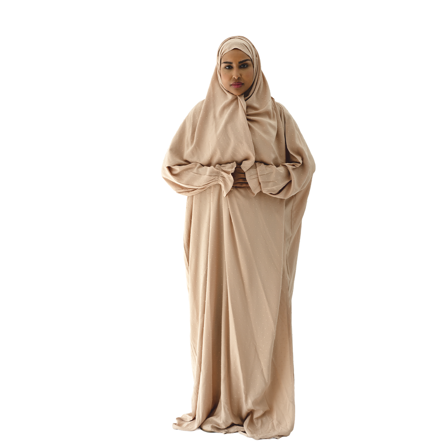 شرشف صلاة منقط لون بيج