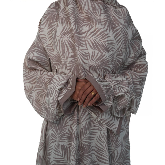 شرشف صلاة ريحان المشجّر – لون بني فاتح