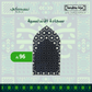 Al Andalusia Padded Prayer Mat Dark Blue with Handbag - Nusuki Saudi Arabia
