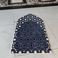 Al Andalusia Padded Prayer Mat Dark Blue with Handbag - Nusuki Saudi Arabia