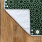 Al Andalusia Padded Prayer Mat Dark Green with Handbag - Nusuki Saudi Arabia