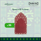 Al Andalusia Padded Prayer Mat Red with Handbag - Nusuki Saudi Arabia